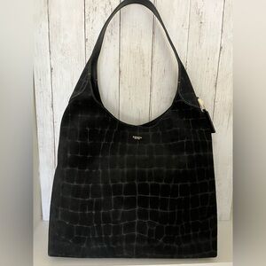 NWT Coach CCC18 - Croc Embossed Brooklyn Shoulder Bag 39 Gold/Black